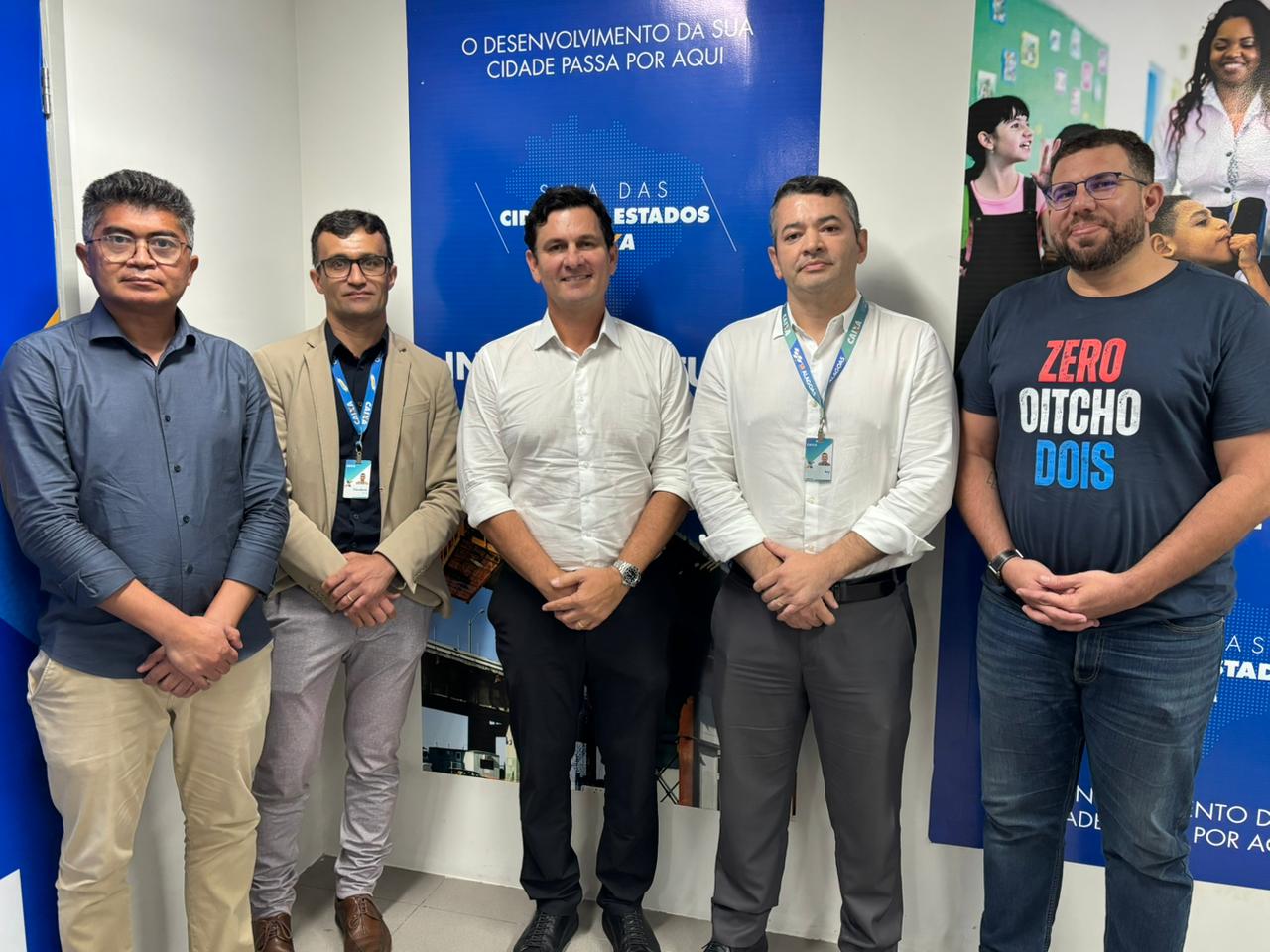 Prefeito Marcelo Beltrão apresenta a Caixa Econômica projeto de abastecimento de água para o Poxim